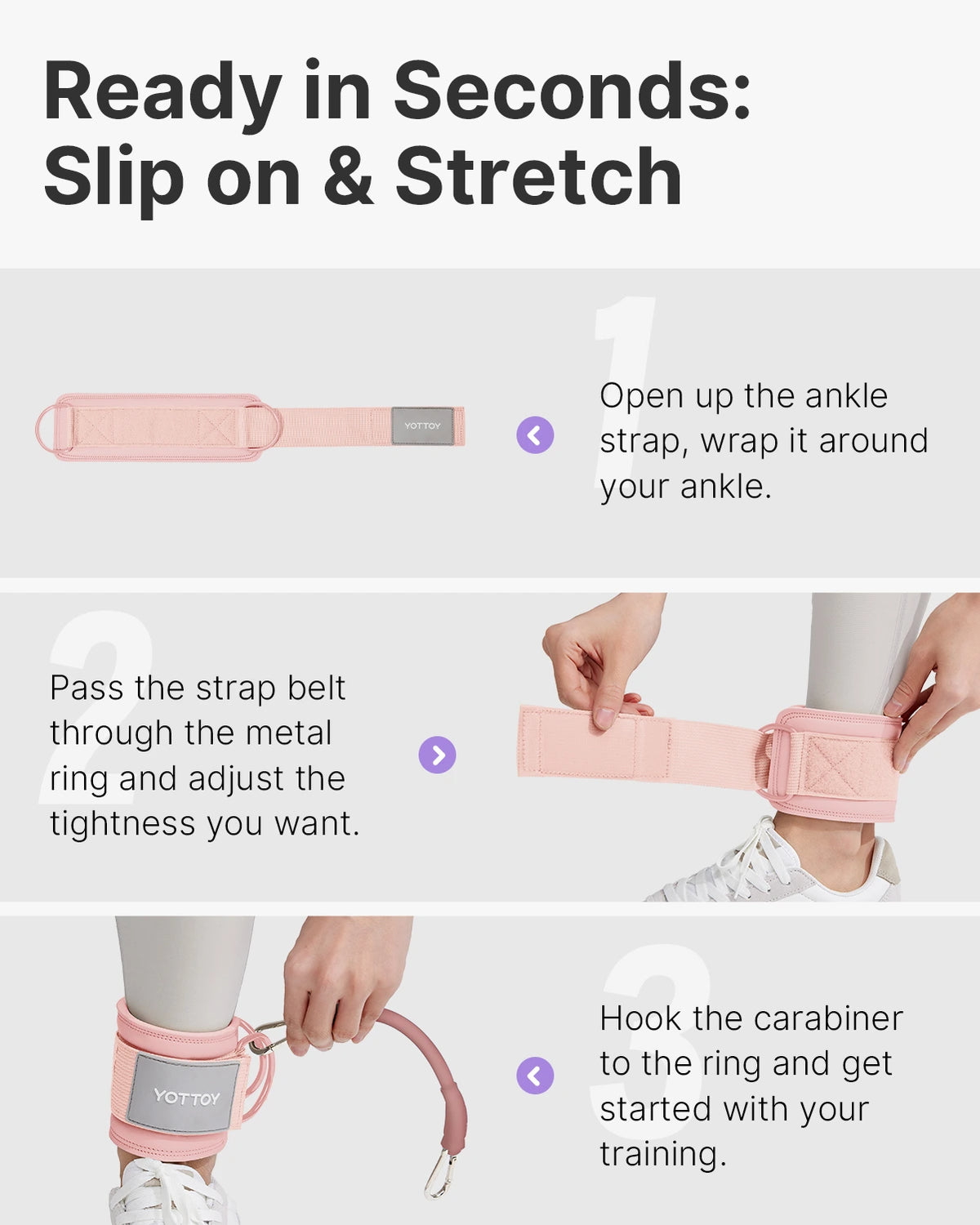 Ankle Resistance Bands with Cuffs