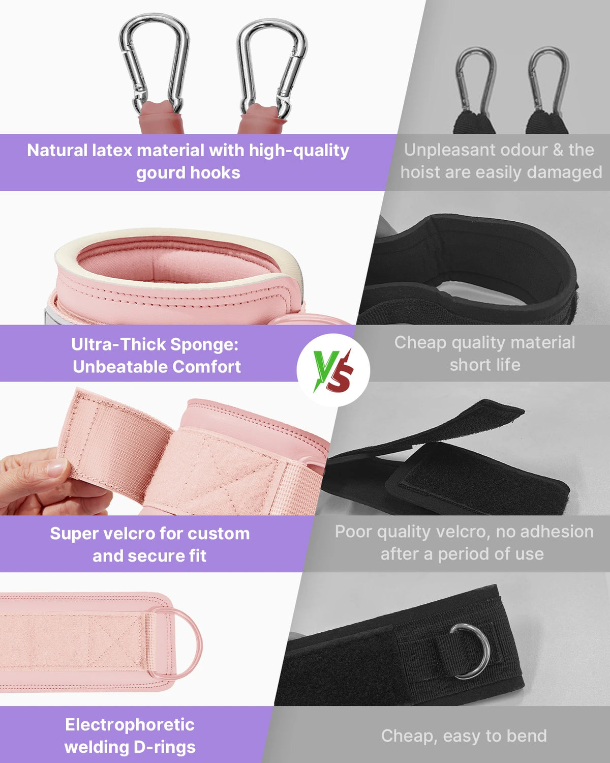 Ankle Resistance Bands with Cuffs