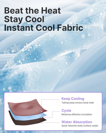 4 Pack Cooling Towels (40"x12"), Ice Cooling Towels for Neck and Face