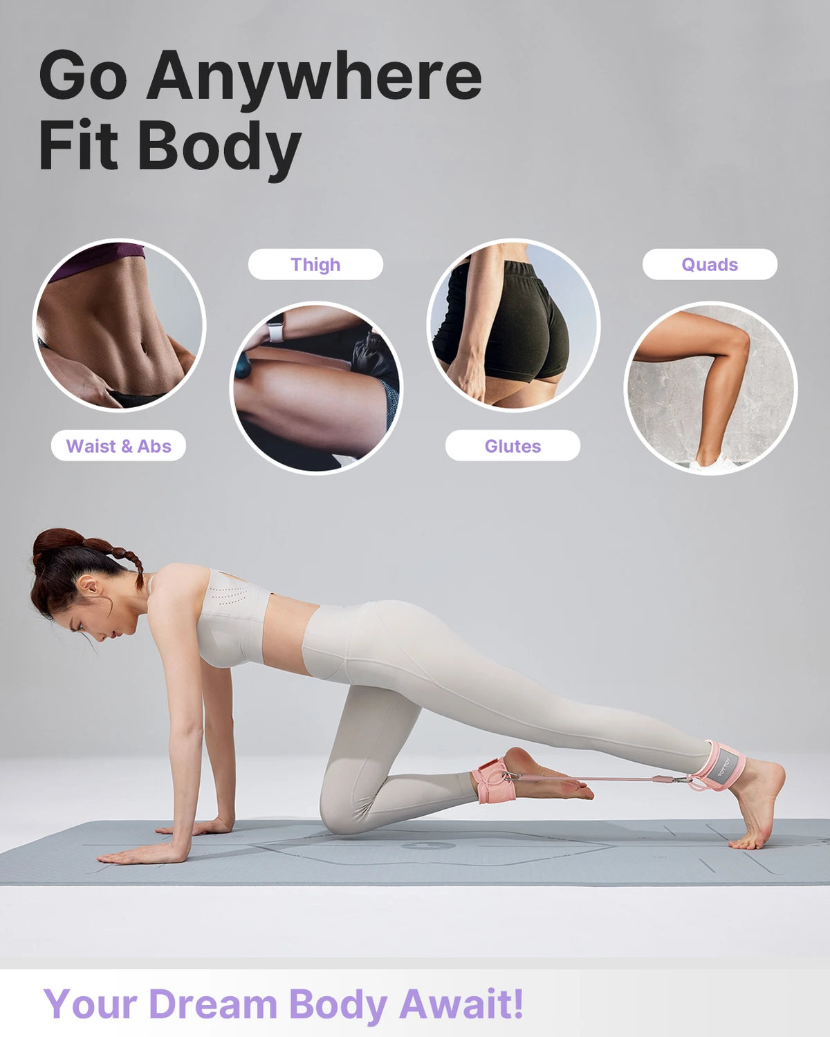 Ankle Resistance Bands with Cuffs