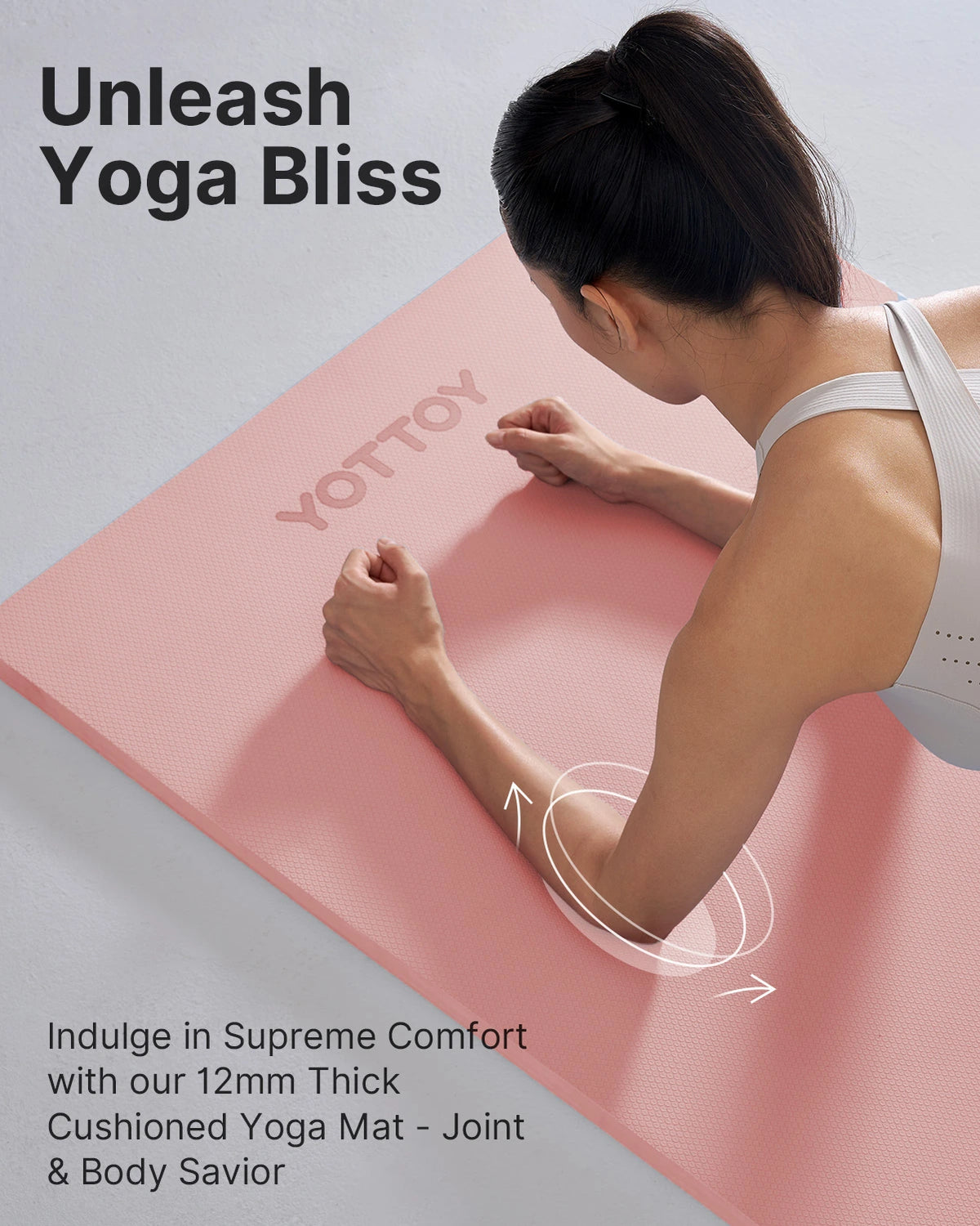 12mm Yoga Mat，Extra Thick Yoga Mat