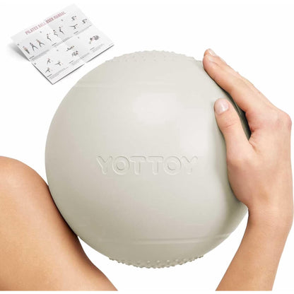 YOTTOY Small Exercise Ball，9-inch Pilates Ball with Anti-Burst Technology for Stability,