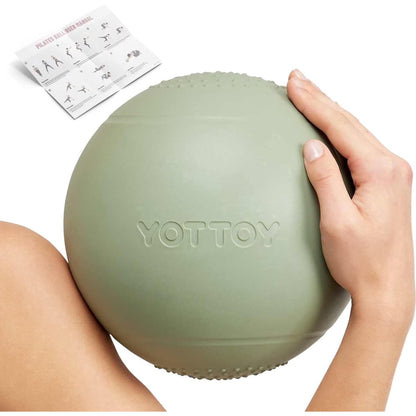 YOTTOY Small Exercise Ball，9-inch Pilates Ball with Anti-Burst Technology for Stability,