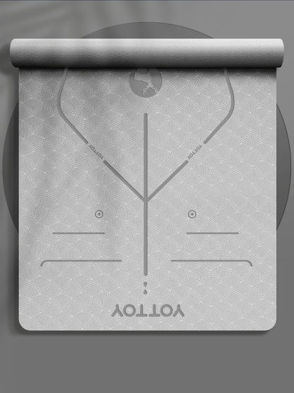 Alignment Line Yoga Mat | L185×W80/90 - YOTTOY