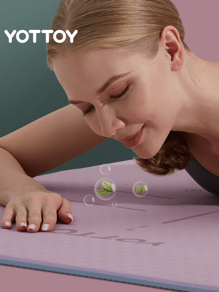 Alignment Line Yoga Mat | L185×W80/90 - YOTTOY