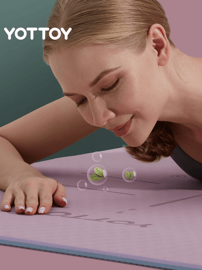 Alignment Line Yoga Mat | L185×W80/90 - YOTTOY