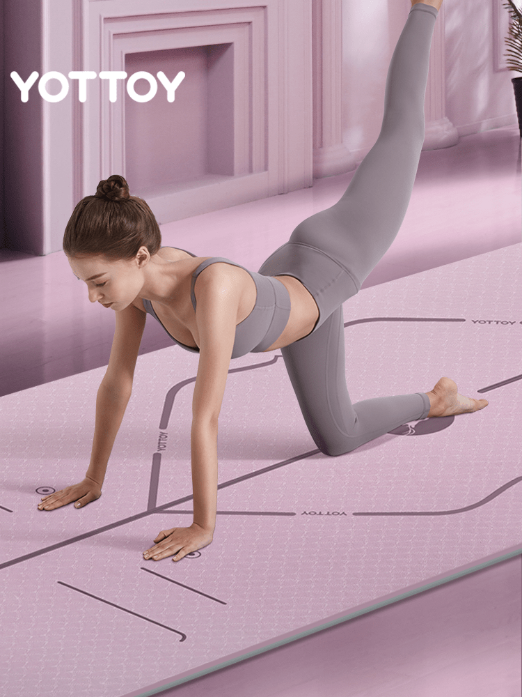 Alignment Line Yoga Mat | L185×W80/90 - YOTTOY