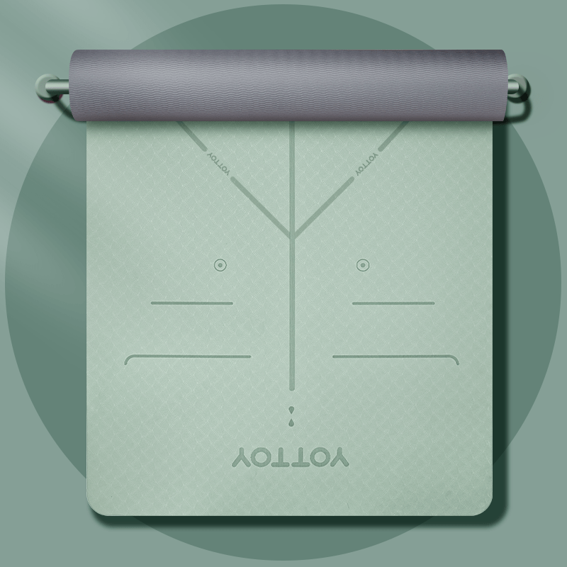 Alignment Line Yoga Mat | L185×W80/90 - YOTTOY