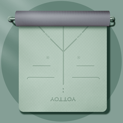 Alignment Line Yoga Mat | L185×W80/90 - YOTTOY