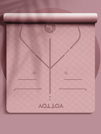 Alignment Line Yoga Mat | L185×W80/90 - YOTTOY
