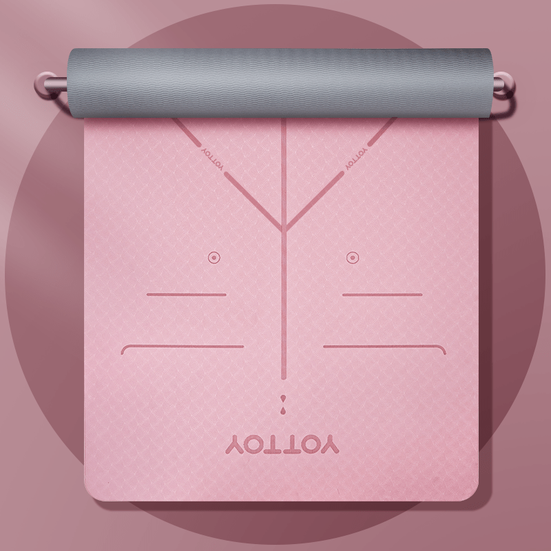 Alignment Line Yoga Mat | L185×W80/90 - YOTTOY