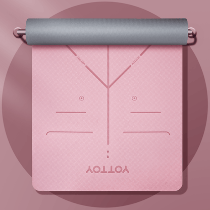 Alignment Line Yoga Mat | L185×W80/90 - YOTTOY
