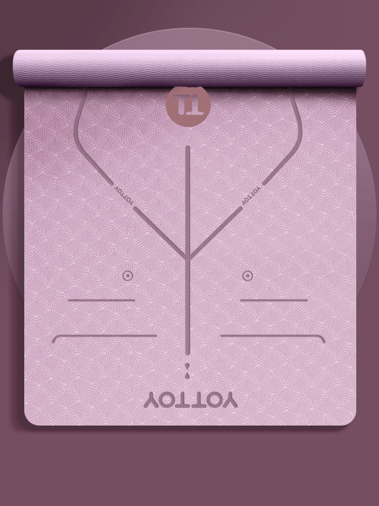 Alignment Line Yoga Mat | L185×W80/90 - YOTTOY