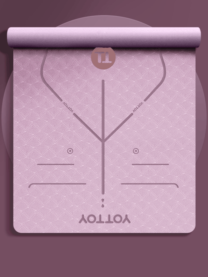 Alignment Line Yoga Mat | L185×W80/90 - YOTTOY