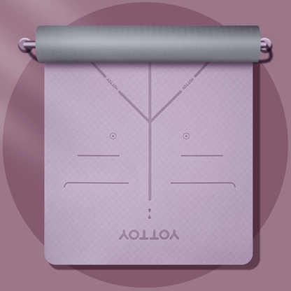 Alignment Line Yoga Mat | L185×W80/90 - YOTTOY