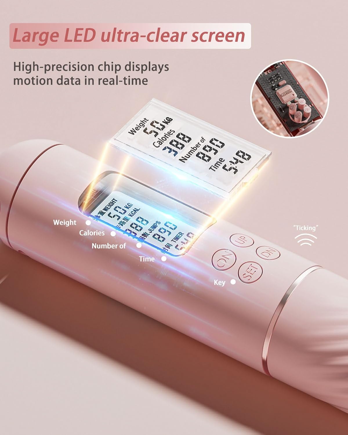 Cordless Jump Rope 2 In 1 with Counter - YOTTOY