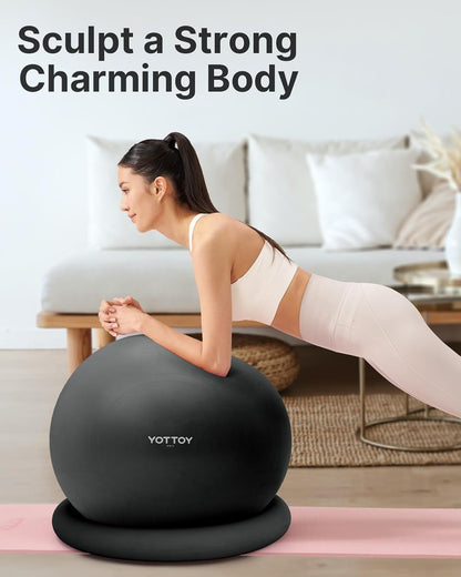 YOTTOY Exercise Ball Chair with Base - YOTTOY