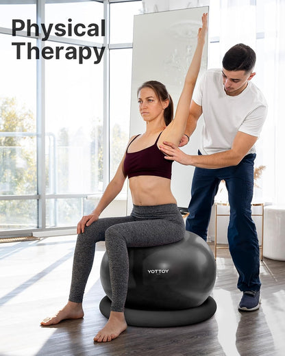 YOTTOY Exercise Ball Chair with Base - YOTTOY