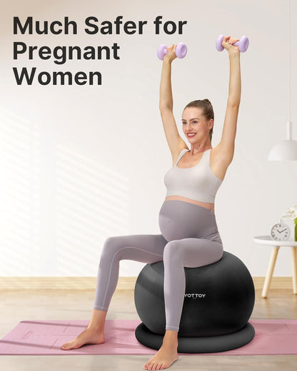 YOTTOY Exercise Ball Chair with Base - YOTTOY