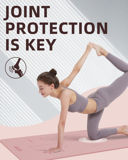 YOTTOY Extra Wide Non - Slip Exercise Fitness Yoga Mats,with Strap Bag - YOTTOY