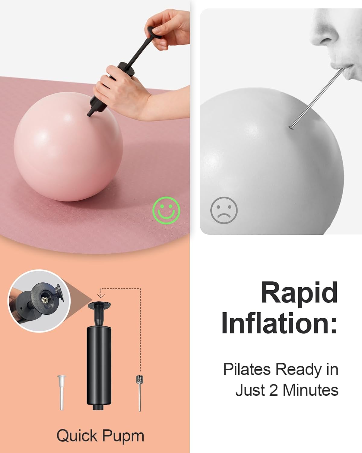 YOTTOY Pilates Ball, 10 - inch - YOTTOY