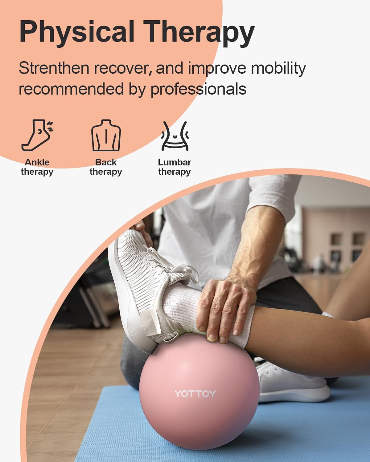 YOTTOY Pilates Ball, 10 - inch - YOTTOY